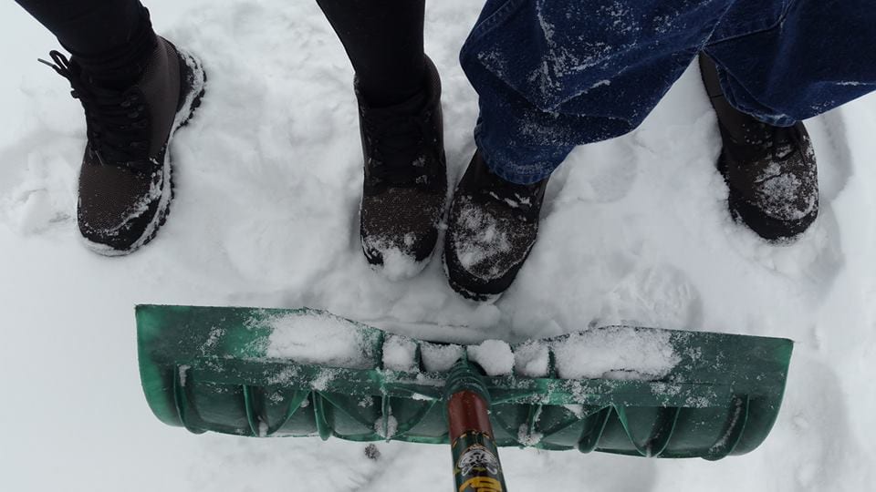 snow shoveling boots