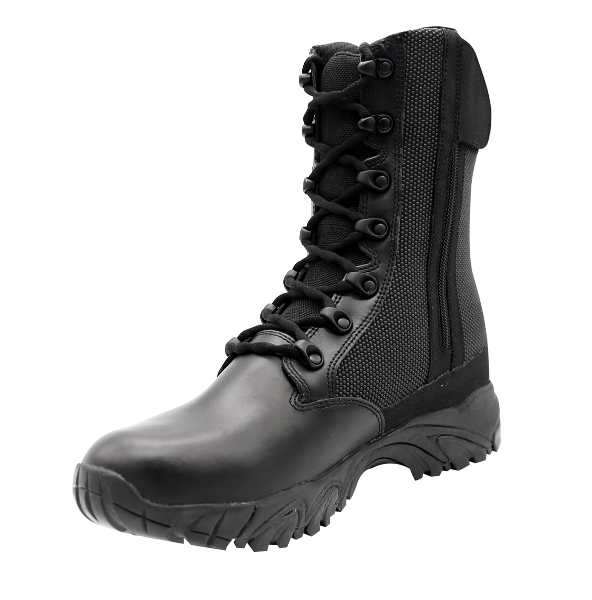 Pre-owned Tactical Boots Hiking Black Boots Motorcycle Combat Airsoft For  Mens Zipper Boot