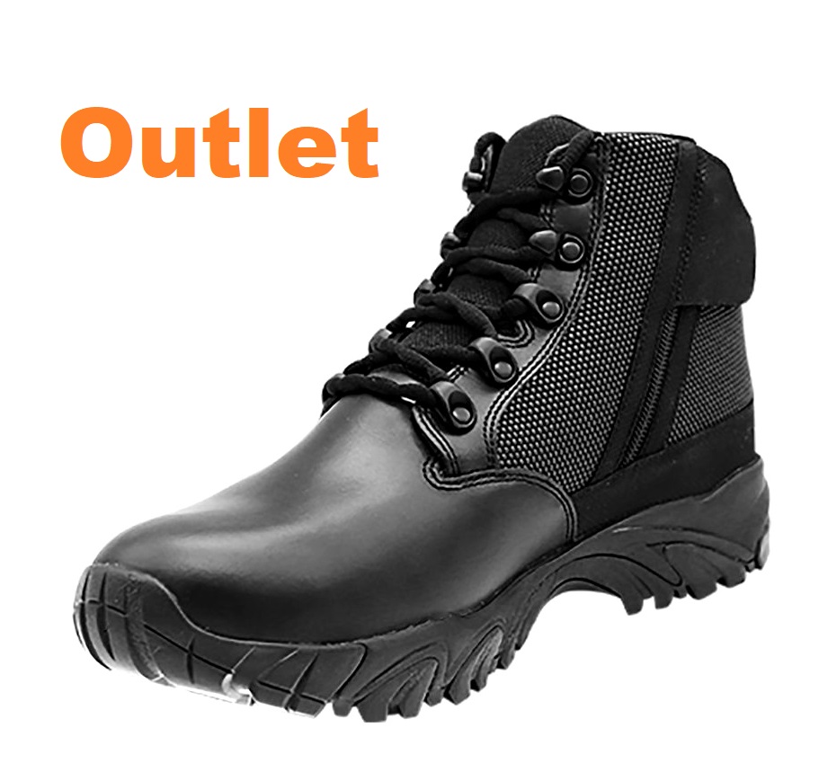 ALTAI OUTLET 6″ Side Zip Black Boots Model: MFT100-ZS - ALTAI® Footwear