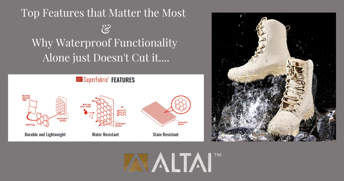 Waterproof Tactical Boot Features