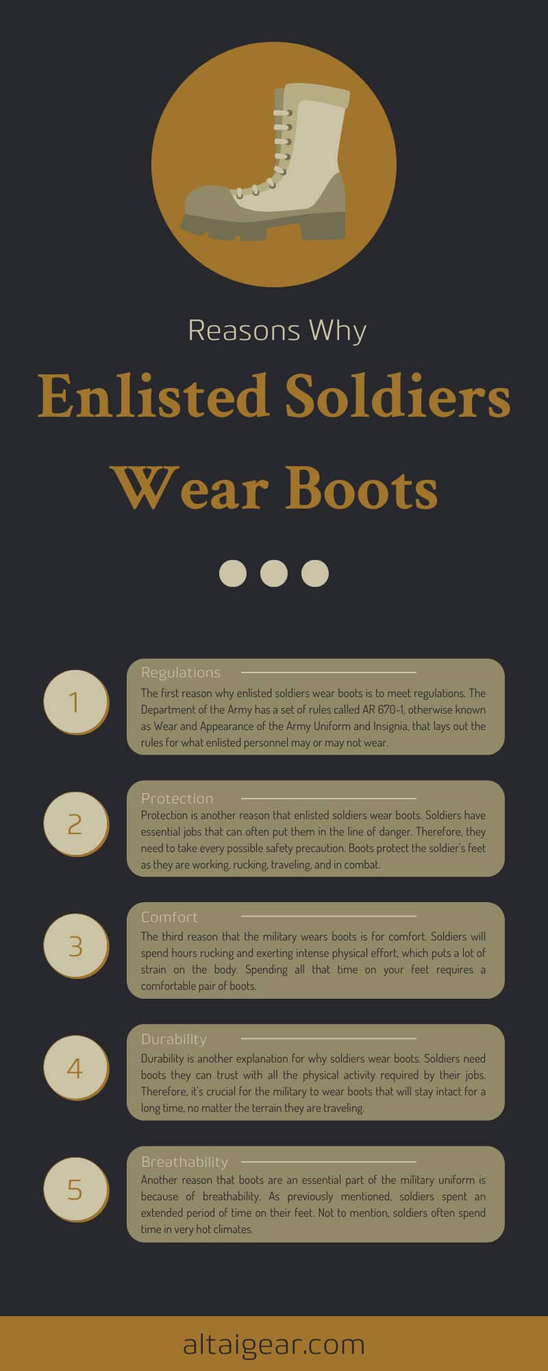 8 Reasons Why Enlisted Soldiers Wear Boots
